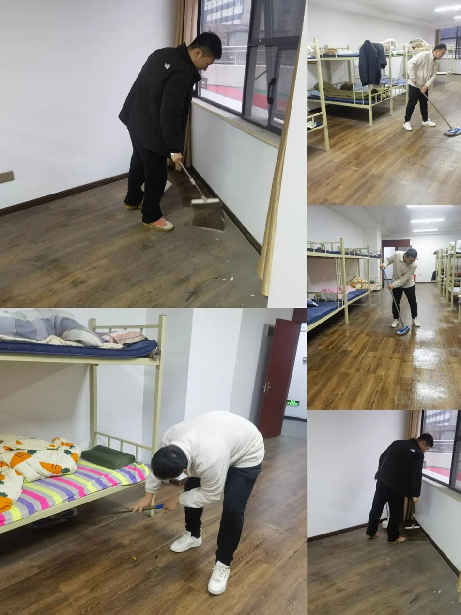 機(jī)關(guān)團(tuán)支部組織志愿者開展“扮靚新宿舍，溫情暖人心”集中清掃活動
